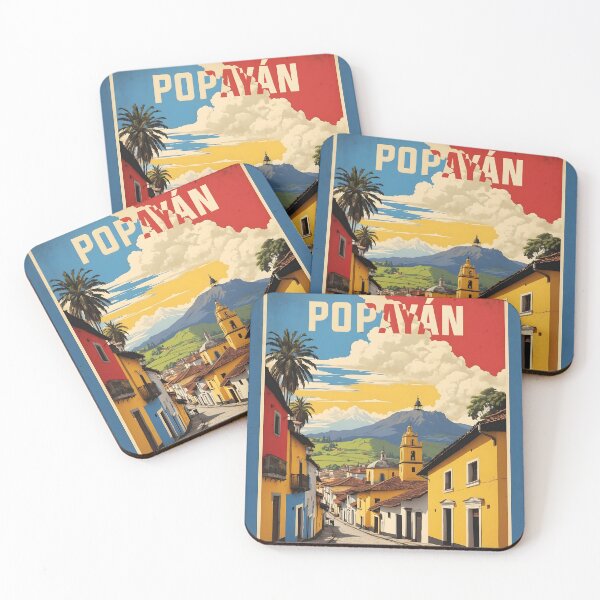 Item preview, Popayan Colombia Retro Vintage Poster Tourism  designed and sold by TravelersGems.