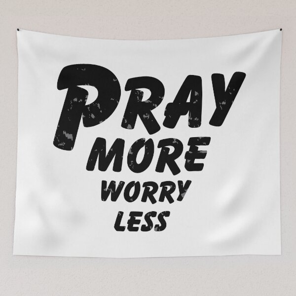 Item preview, PRAY MORE WORRY LESS - MOTIVATIONAL QUOTES- CHRISTIAN QUOTES designed and sold by Gihan-Design.