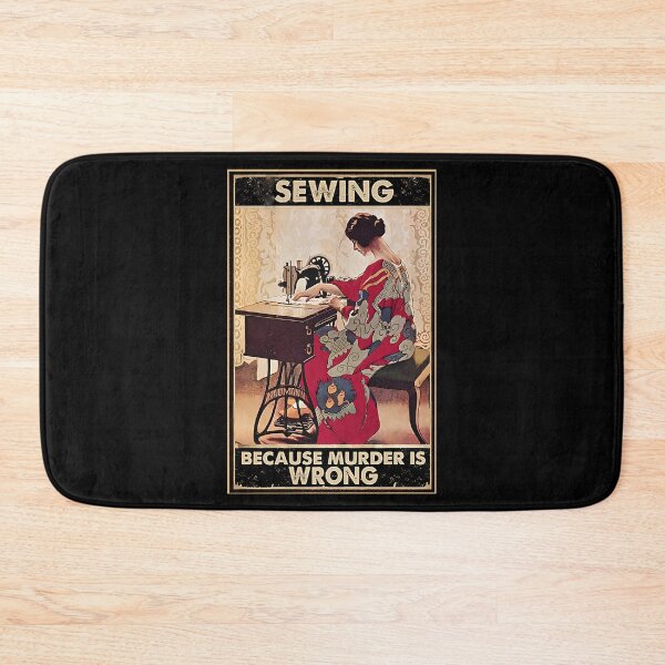 Item preview, lady sewing cz murder is wrong designed and sold by JoanCorwin321.