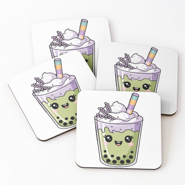 Item preview, Copy of Lavender Matcha Cute Bubble Tea designed and sold by MonkaDesigns.