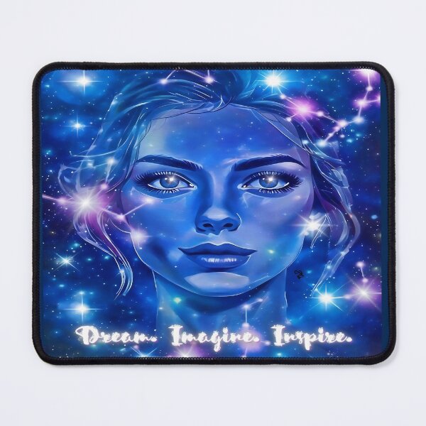 Item preview, Dreamy Cosmic Portrait with Celestial Constellations designed and sold by gleefulme.