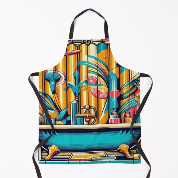 Item preview, 1950s Vintage Shower Curtain Pin Up designed and sold by Naomi Gutierrez Parrish.