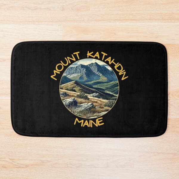 Item preview, Retro Mount Katahdin in Maine Usa Art Travel Badge designed and sold by MaateoDesign.