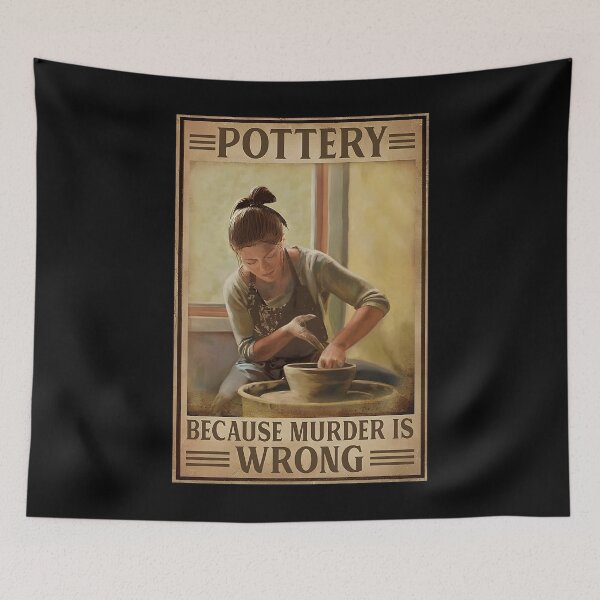 Item preview, pottery girl cz murder is wrong designed and sold by JoanCorwin321.