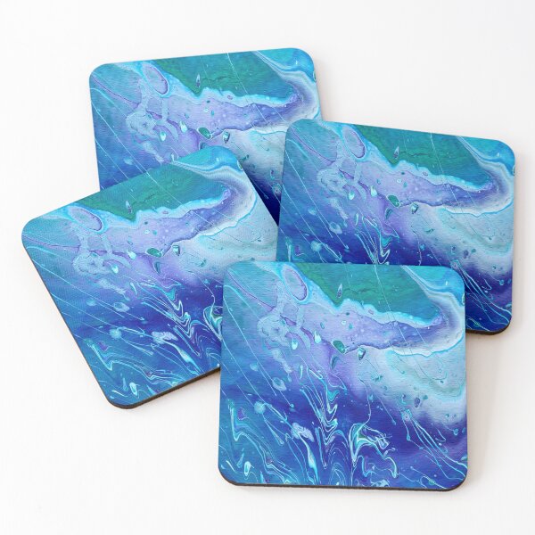 Item preview, Rain - Cool Color Acrylic Pour designed and sold by dnacademic.