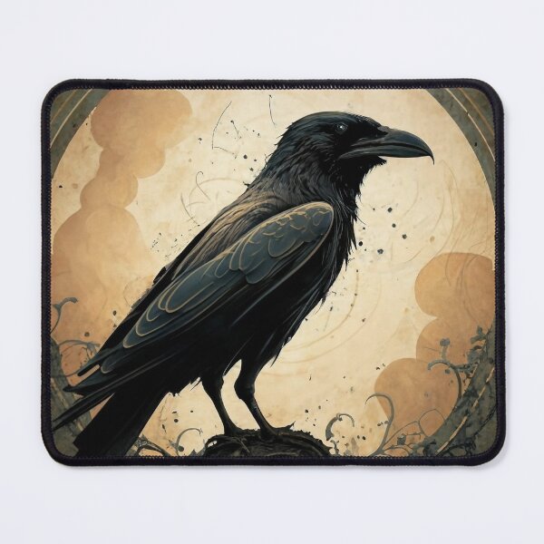 Item preview, Arte de diseño oscuro de Black Raven para fanáticos de la oscuridad designed and sold by SwanAndStone.