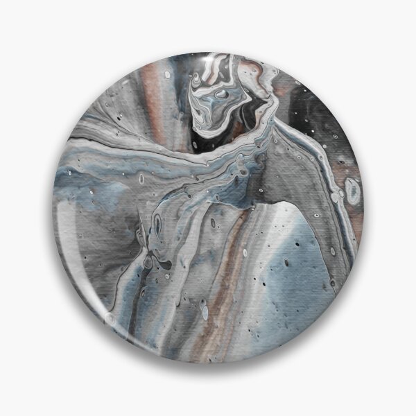 Item preview, Gray and Brown Acrylic Pour Painting designed and sold by dnacademic.