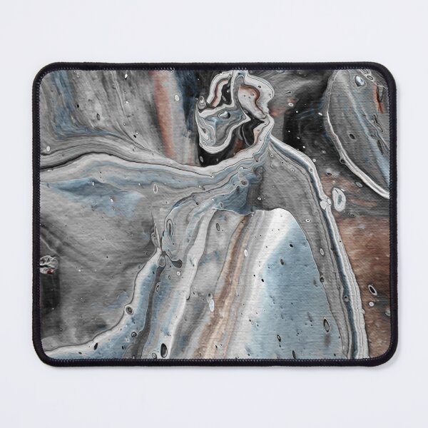 Item preview, Gray and Brown Acrylic Pour Painting designed and sold by dnacademic.