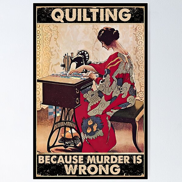Item preview, quilting woman cz murder is wrong designed and sold by JoanCorwin321.