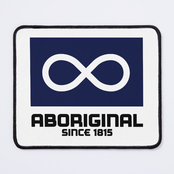 Item preview, ABORIGINAL Metis w/ Blue Flag designed and sold by SquareFox.Studio.