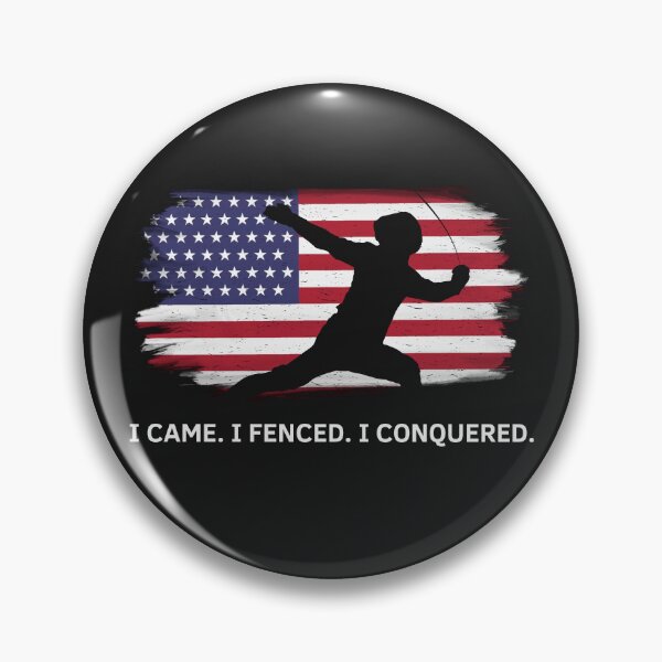 Item preview, Fencing Champion USA Flag For Fencers Fencing Lovers  designed and sold by Anniko Art Studio.