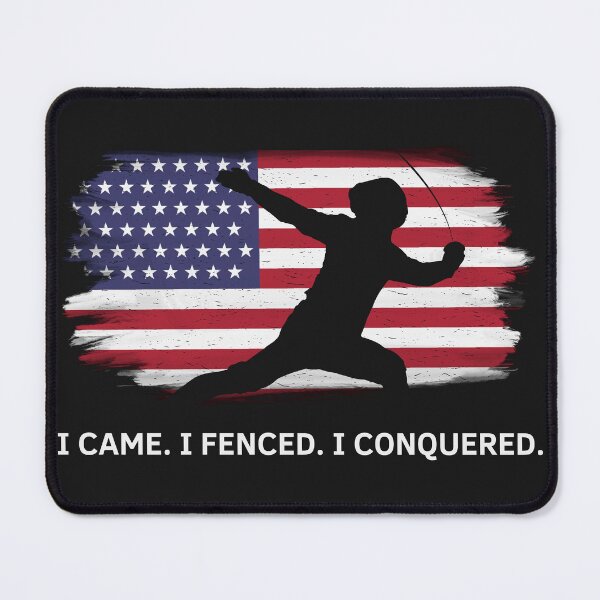 Item preview, Fencing Champion USA Flag For Fencers Fencing Lovers  designed and sold by Anniko Art Studio.
