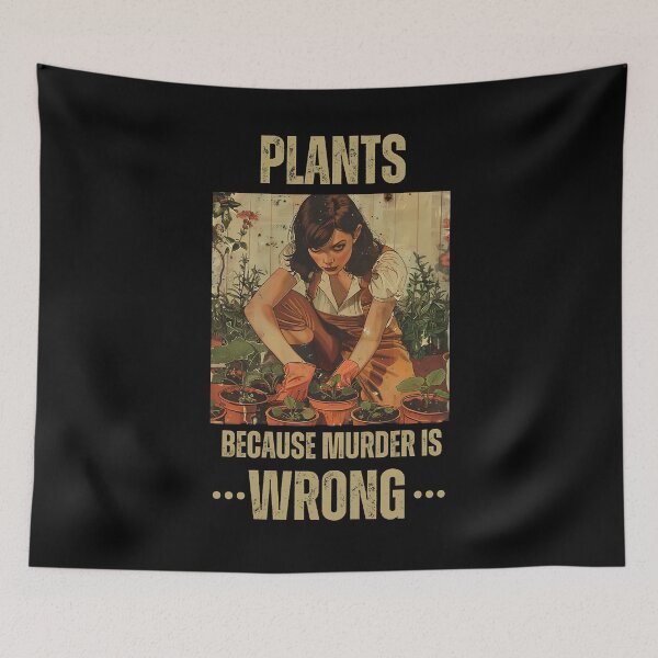 Item preview, woman gardening cz murder is wrong designed and sold by JoanCorwin321.