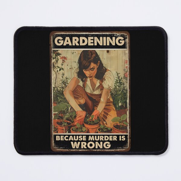 Item preview, womanretro gardening cz murder is wrong designed and sold by JoanCorwin321.