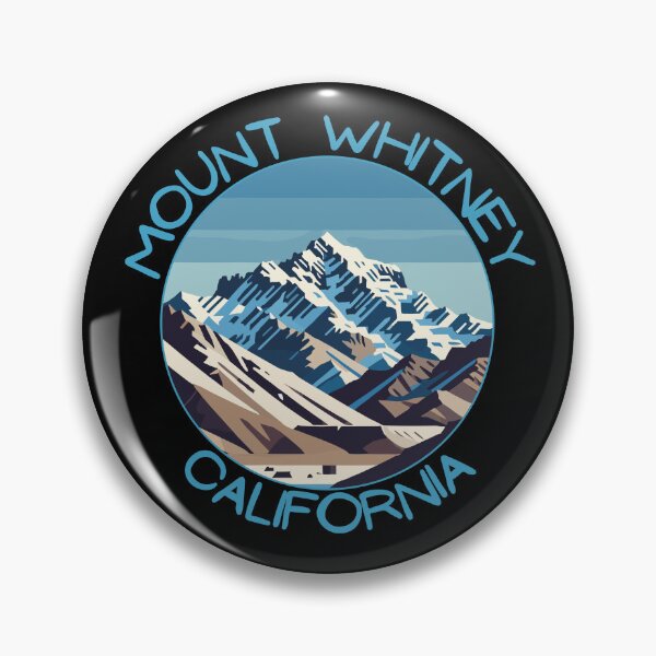 Item preview, Retro Mount Whitney in California Usa Art Travel Badge designed and sold by MaateoDesign.