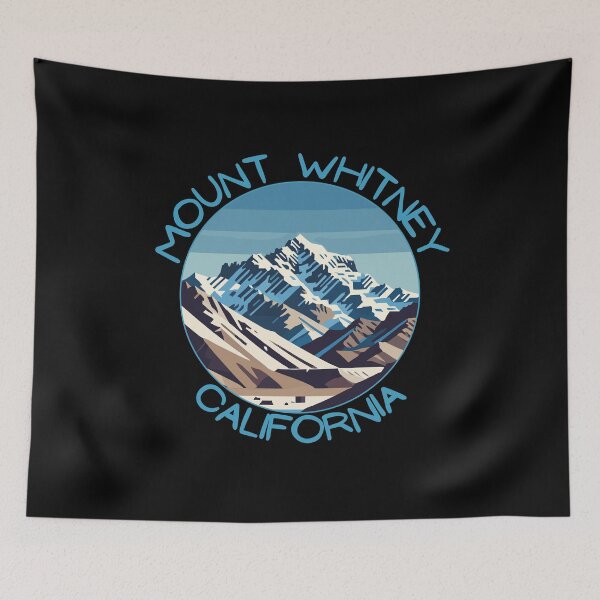Item preview, Retro Mount Whitney in California Usa Art Travel Badge designed and sold by MaateoDesign.