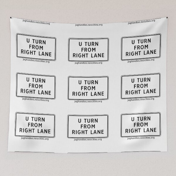Item preview, u turn from right lane designed and sold by jughandles.