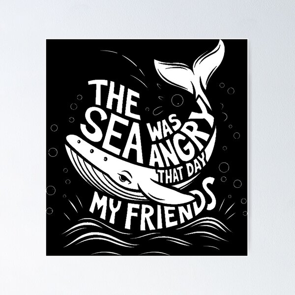 Item preview, The sea was angry that day my friends Seinfeld Tv Sitcom funny saying designed and sold by VintageOddities.