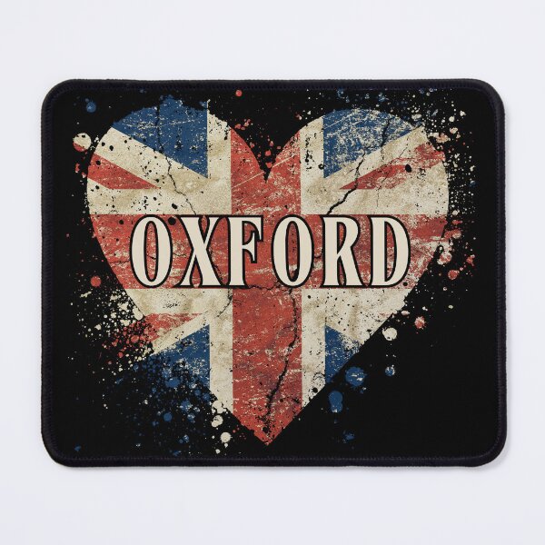 Item preview, England British Oxford UK Heart Union Jack Flag Retro Matching  designed and sold by SunfullyYours.