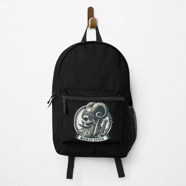 Item preview, Norse Style Beard Viking Skull designed and sold by TomFrontierArt.