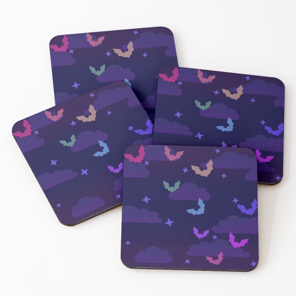 Item preview, Bats in the night sky (rainbow) designed and sold by 24annie24.