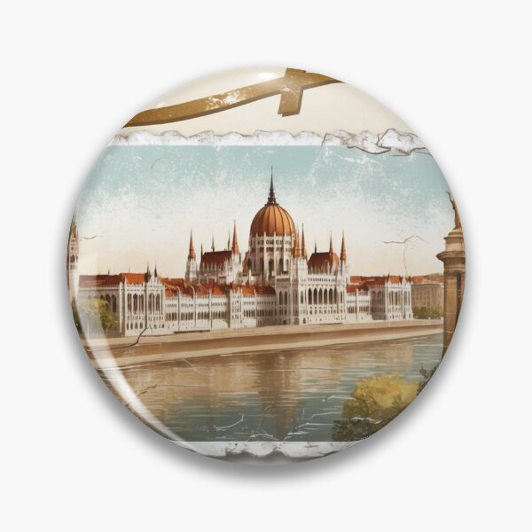 Item preview, Greetings from Budapest Vintage Travel Retro Postcard Design designed and sold by TravelPostcardGems.