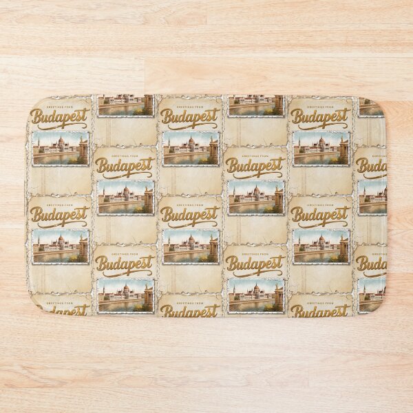 Item preview, Greetings from Budapest Vintage Travel Retro Postcard Design designed and sold by TravelPostcardGems.