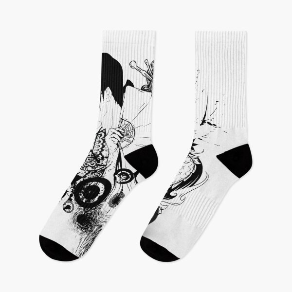Item preview, Black and white outline anime print designed and sold by Iuliia Nerd.