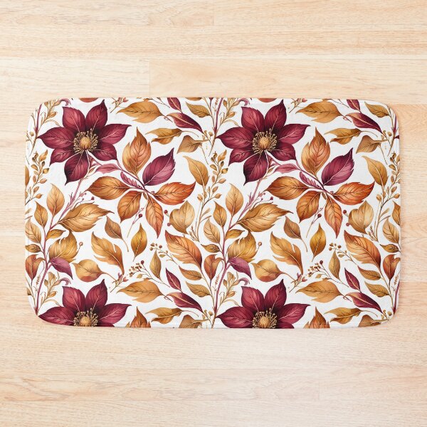 Item preview, Burgundy & Gold Botanical Florals designed and sold by gjsart.