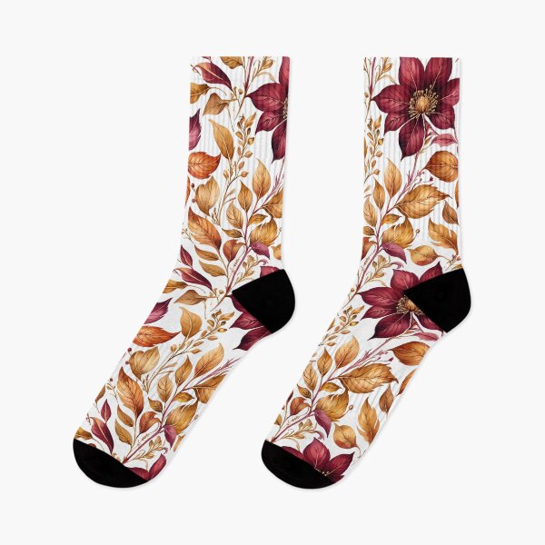 Item preview, Burgundy & Gold Botanical Florals designed and sold by gjsart.