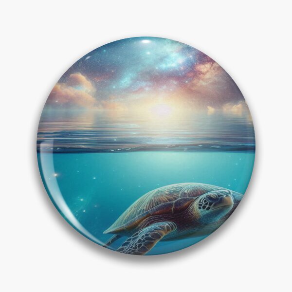 Item preview, Galactic Turtles - Ocean Meets Space Shower Curtain designed and sold by Naomi Gutierrez Parrish.