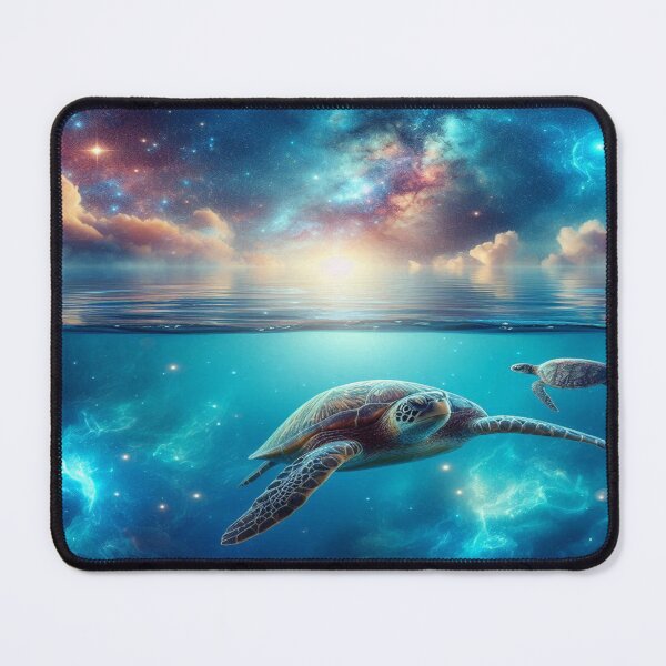 Item preview, Galactic Turtles - Ocean Meets Space Shower Curtain designed and sold by Naomi Gutierrez Parrish.