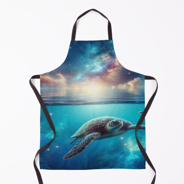 Item preview, Galactic Turtles - Ocean Meets Space Shower Curtain designed and sold by Naomi Gutierrez Parrish.