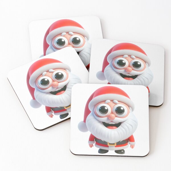 Item preview, Smiling and cute little Santa Claus with big eyes designed and sold by eye_contact.