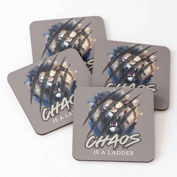 Item preview, Not2Old: Chaos Is A Ladder Lion Minimalist Typography designed and sold by Not2OldTeeShirt.