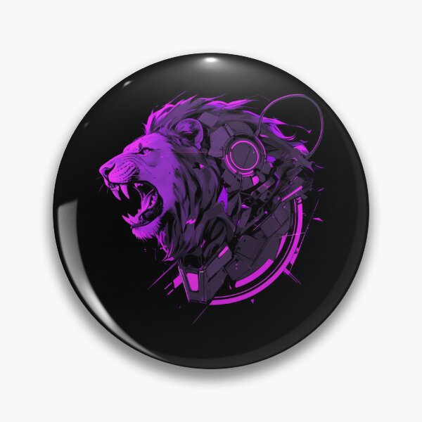 Artikelvorschau, Cyber Black Lion / / Schwarzer Löwe / / Cooles Tier / / Cyber-Tier / / Tierkunst / / Tierkrieger / / Niedliche Tierkunst / / Ästhetische Gaming-Aufkleber entworfen und verkauft von SMARTKIT  DESIGNAGENCY.