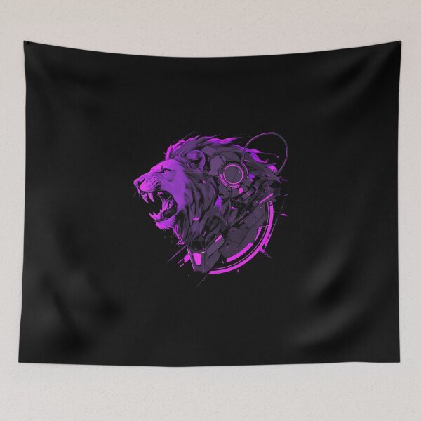 Artikelvorschau, Cyber Black Lion / / Schwarzer Löwe / / Cooles Tier / / Cyber-Tier / / Tierkunst / / Tierkrieger / / Niedliche Tierkunst / / Ästhetische Gaming-Aufkleber entworfen und verkauft von SMARTKIT DESIGNAGENCY.