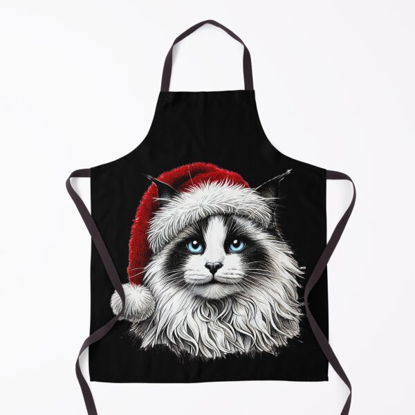 Item preview, Ragdoll Cat Santa Hat Christmas Shirt - Festive Tee for Cat Lovers designed and sold by BlankCanvasHaHa.