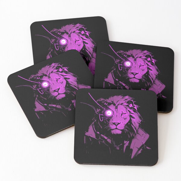 Artikelvorschau, Cyber Black Lion / / Schwarzer Löwe / / Cooles Tier / / Cyber-Tier / / Tierkunst / / Tierkrieger / / Niedliche Tierkunst / / Ästhetische Gaming-Aufkleber entworfen und verkauft von SMARTKIT DESIGNAGENCY.