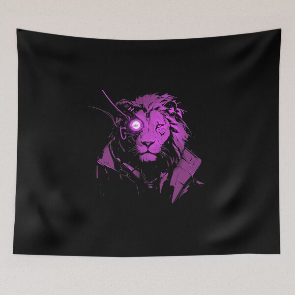 Artikelvorschau, Cyber Black Lion / / Schwarzer Löwe / / Cooles Tier / / Cyber-Tier / / Tierkunst / / Tierkrieger / / Niedliche Tierkunst / / Ästhetische Gaming-Aufkleber entworfen und verkauft von SMARTKIT DESIGNAGENCY.