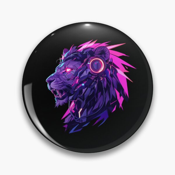Artikelvorschau, Cyber Black Lion / / Schwarzer Löwe / / Cooles Tier / / Cyber-Tier / / Tierkunst / / Tierkrieger / / Niedliche Tierkunst / / Ästhetische Gaming-Aufkleber entworfen und verkauft von SMARTKIT DESIGNAGENCY.