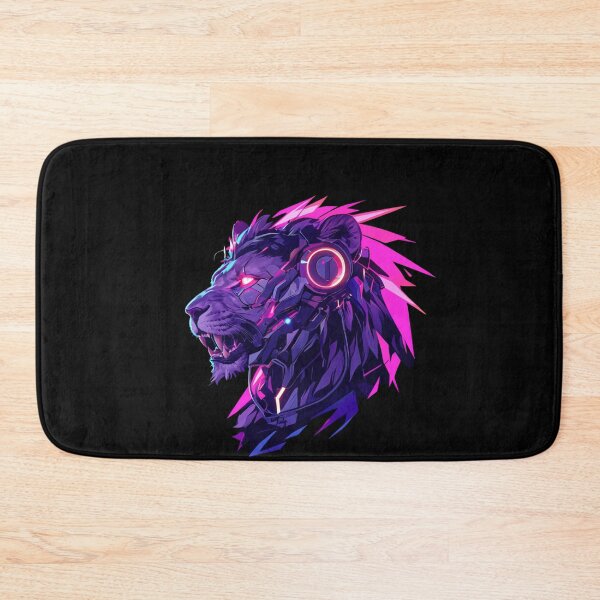 Item preview, Cyber Black Lion // Black Lion // Cool Animal // Cyber Animal // Animal Art // Animal Warrior // Animal Cute Art // Gaming Aesthetic stickers designed and sold by SMARTKIT  DESIGNAGENCY.