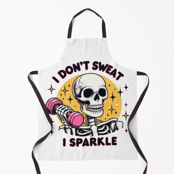 Item preview, I don’t sweat I sparkle workout fitness skul designed and sold by TomFrontierArt.
