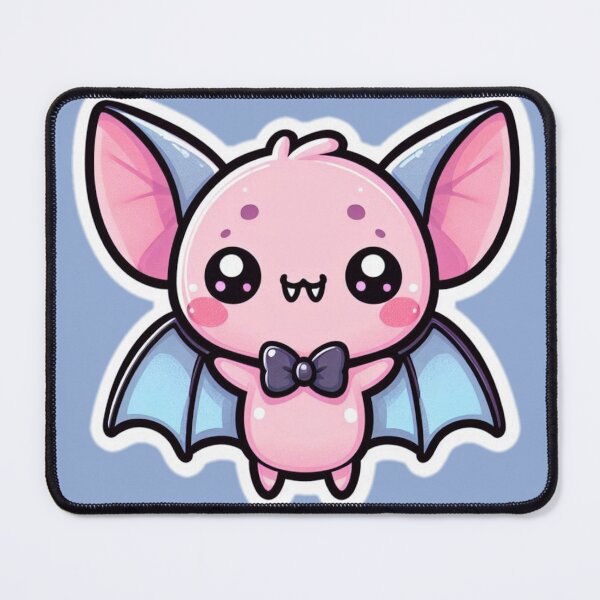 Item preview, Pink and Blue Kawaii Vampire Bat designed and sold by Kawaiidiss.