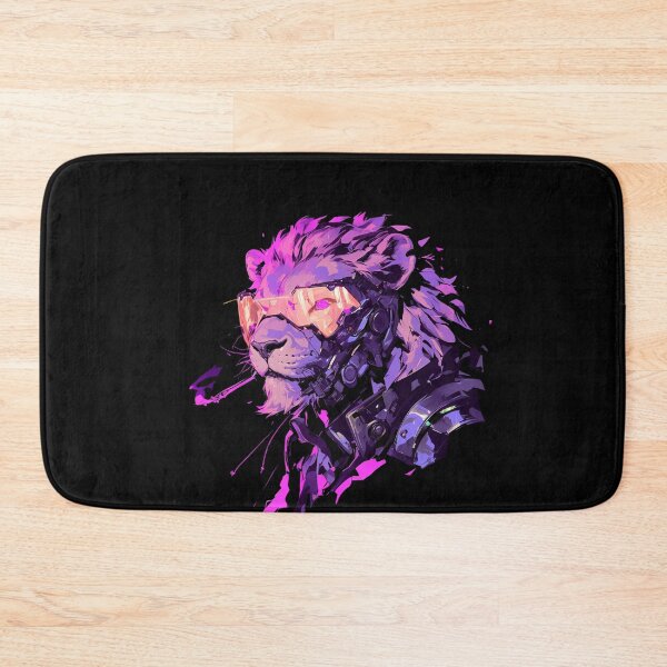 Item preview, Cyber Black Lion // Black Lion // Cool Animal // Cyber Animal // Animal Art // Animal Warrior // Animal Cute Art // Gaming Aesthetic stickers designed and sold by SMARTKIT  DESIGNAGENCY.