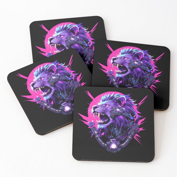 Artikelvorschau, Cyber Black Lion / / Schwarzer Löwe / / Cooles Tier / / Cyber-Tier / / Tierkunst / / Tierkrieger / / Niedliche Tierkunst / / Ästhetische Gaming-Aufkleber entworfen und verkauft von SMARTKIT DESIGNAGENCY.