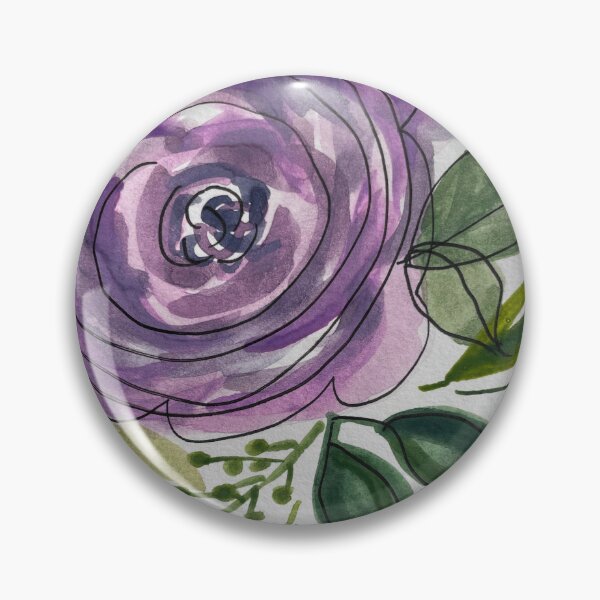 Artikelvorschau, Purple Passion Aquarell und Tinte Multimedia entworfen und verkauft von LakeArtWorks.