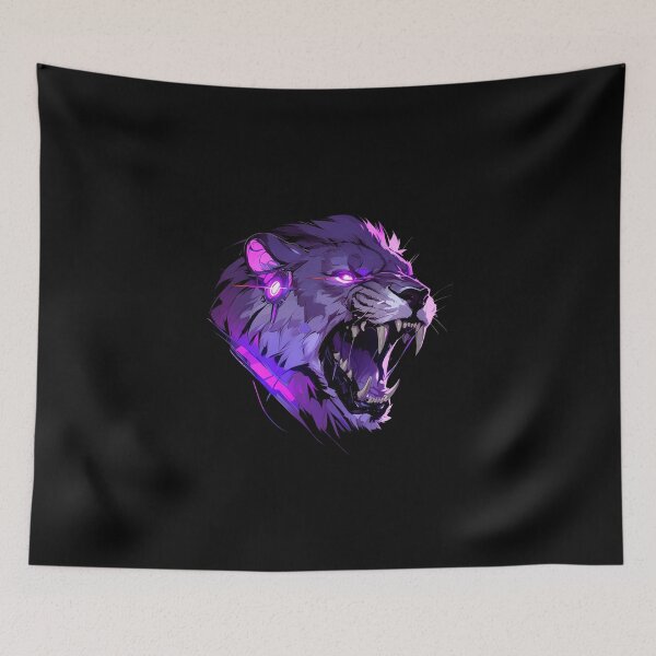 Artikelvorschau, Cyber Black Lion / / Schwarzer Löwe / / Cooles Tier / / Cyber-Tier / / Tierkunst / / Tierkrieger / / Niedliche Tierkunst / / Ästhetische Gaming-Aufkleber entworfen und verkauft von SMARTKIT DESIGNAGENCY.