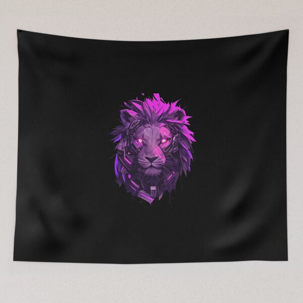Artikelvorschau, Cyber Black Lion / / Schwarzer Löwe / / Cooles Tier / / Cyber-Tier / / Tierkunst / / Tierkrieger / / Niedliche Tierkunst / / Ästhetische Gaming-Aufkleber entworfen und verkauft von SMARTKIT DESIGNAGENCY.