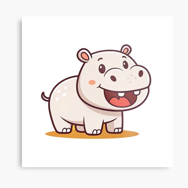 Item preview, T-Shirt Design Trending: HAPPY HIPPO designed and sold by ForeverPrintsOK.